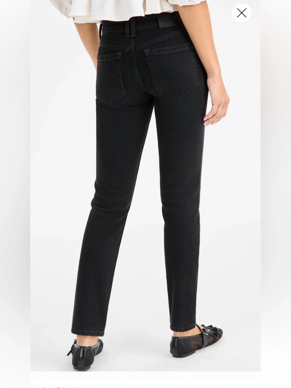 NWT We The Free Oracle Low-Rise Slim Straight Jeans in Jet Black Size 31